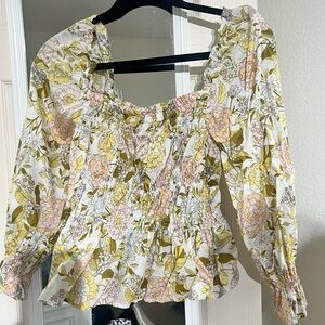 Who What Wear floral top